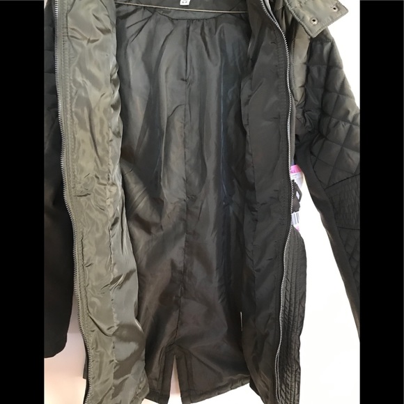 NEW Sebby Collection Quilted Teench Coat Jacket - Picture 6 of 8